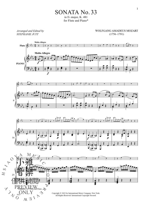 Sonata No. 33 in E flat major, K. 481 莫札特 | 小雅音樂 Hsiaoya Music