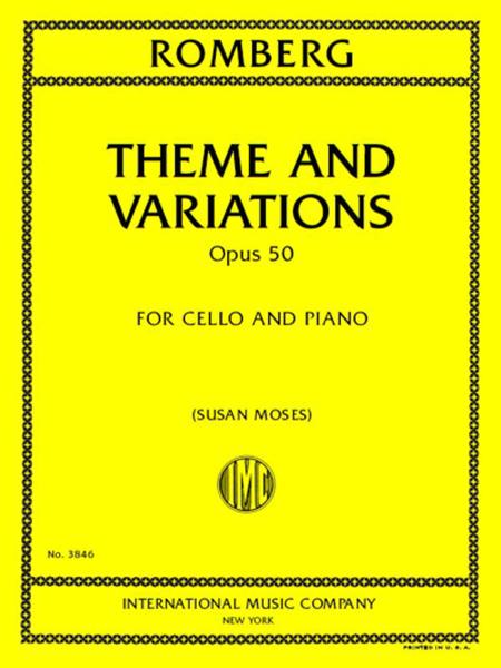 Theme and Variations, Opus 50 隆貝爾格．伯恩哈德 大提琴 (含鋼琴伴奏) 國際版 | 小雅音樂 Hsiaoya Music