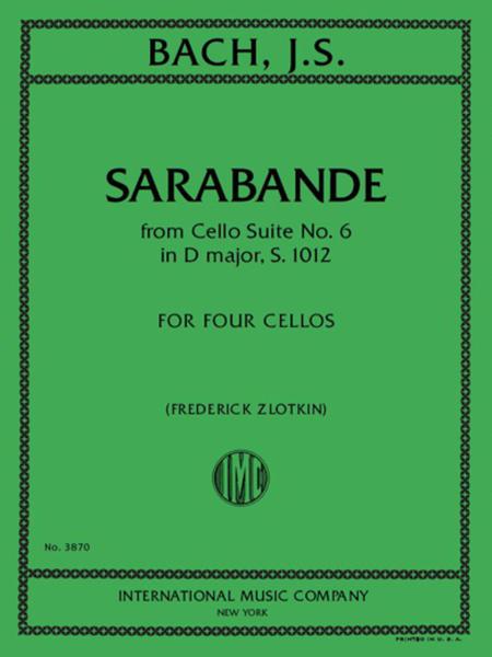 Sarabande from Cello Suite No. 6 in D major, S. 1012 巴赫 4把大提琴 國際版 | 小雅音樂 Hsiaoya Music