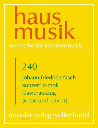 Concerto D minor Darmstädter Konzert 法許．約翰 協奏曲小調 協奏曲 雙簧管 一把以上加管弦樂團 | 小雅音樂 Hsiaoya Music