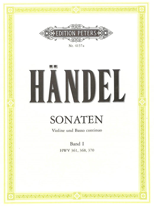 Sonatas Vol.1 韓德爾 奏鳴曲 彼得版 | 小雅音樂 Hsiaoya Music