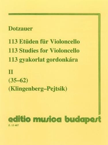 DOTZAUER - Estudios Vol.2: nº: 35/62 para Violoncello (Klingenberg/Pejtsik) EMB *大提琴國小第一首 | 小雅音樂 Hsiaoya Music