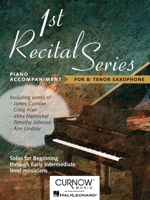 First Recital Series Piano Accompaniment for Bb Tenor Saxophone 鋼琴 伴奏 薩氏管 | 小雅音樂 Hsiaoya Music