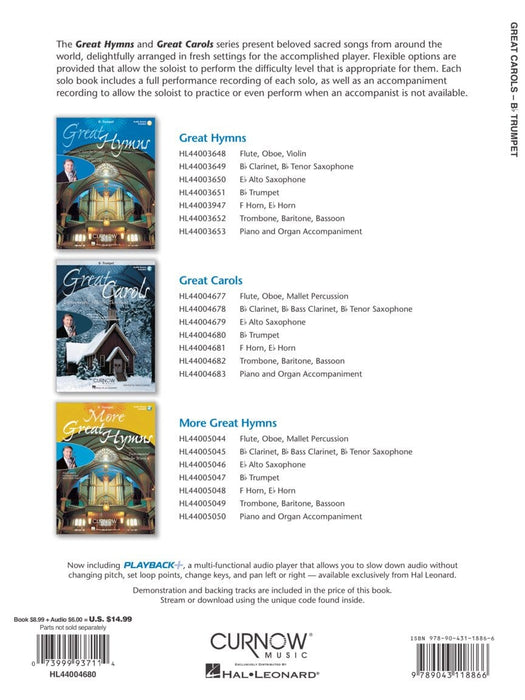 Great Carols Instrumental Solos for Christmas Bb Trumpet - Grade 3-4 耶誕頌歌 獨奏 小號 | 小雅音樂 Hsiaoya Music