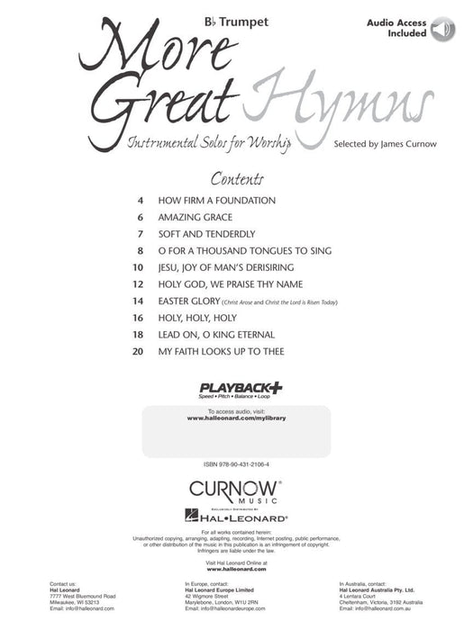 More Great Hymns Trumpet 小號 | 小雅音樂 Hsiaoya Music