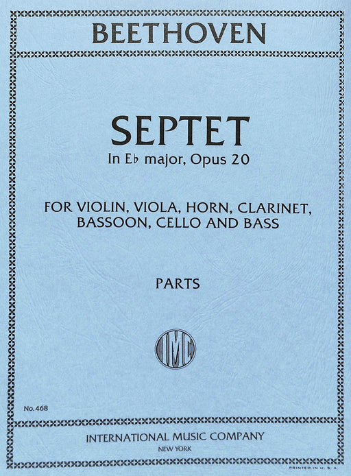 Septet in E-flat Major, Opus 20 for Violin, Viola, Cello, Bass, Clarinet, Horn & Bassoon 貝多芬 七重奏 大調作品 小提琴中提琴低音單簧管法國號 | 小雅音樂 Hsiaoya Music