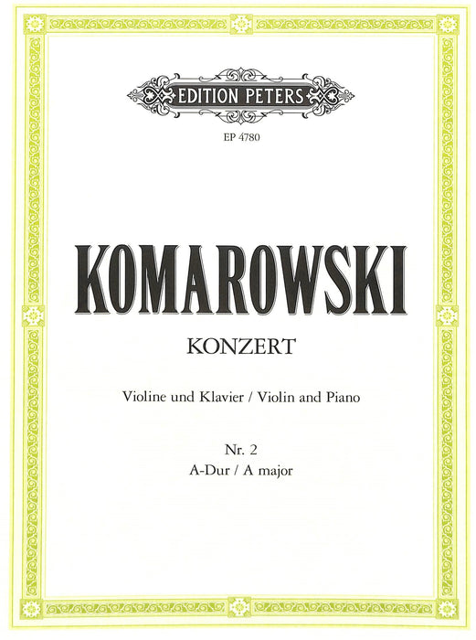CONCERTO No. 2 A Major (VLN & PNO) 協奏曲 彼得版 | 小雅音樂 Hsiaoya Music