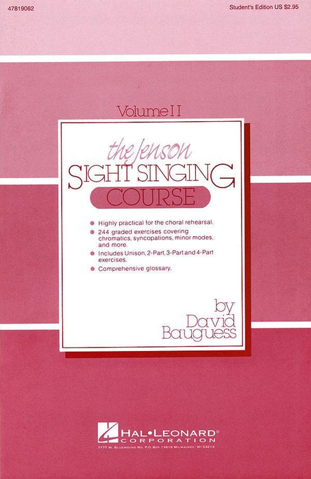 The Jenson Sight Singing Course (Vol. II) | 小雅音樂 Hsiaoya Music