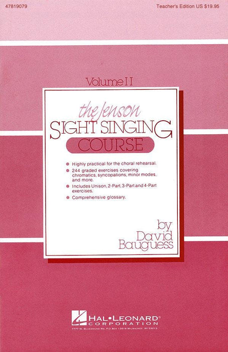 The Jenson Sight Singing Course (Vol. II) | 小雅音樂 Hsiaoya Music