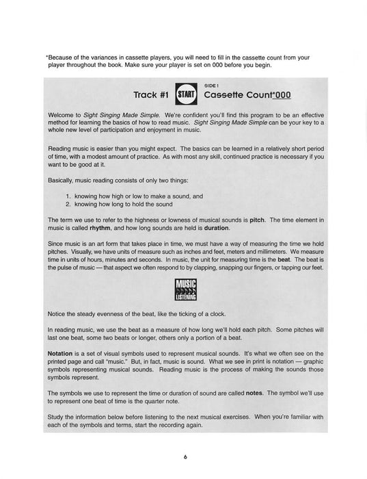 Sight Singing Made Simple (Resource) | 小雅音樂 Hsiaoya Music