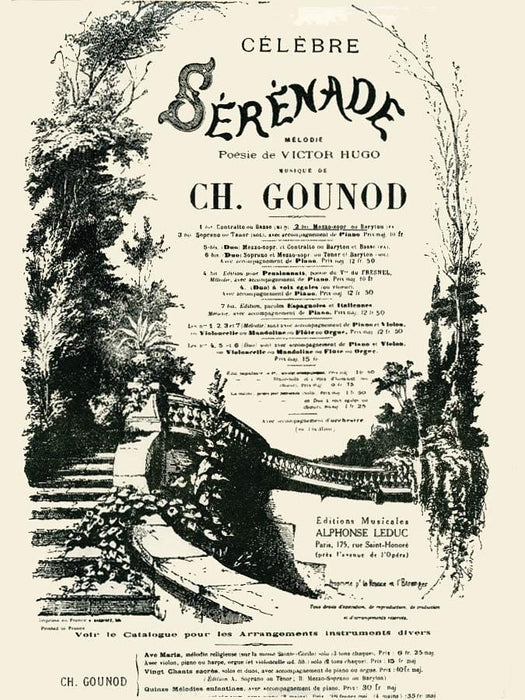 Sérénade in F for Voice and Piano 古諾 鋼琴 小夜曲 聲樂 | 小雅音樂 Hsiaoya Music