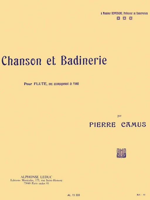 Chanson et Badinerie pour Flute 長笛 | 小雅音樂 Hsiaoya Music