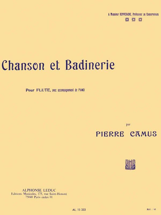 Chanson et Badinerie pour Flute 長笛 | 小雅音樂 Hsiaoya Music