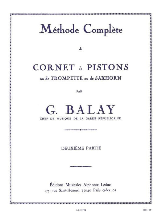 Méthode Compléte de Cornet á Pistons - Volume 2 for Trumpet 短號 小號 | 小雅音樂 Hsiaoya Music