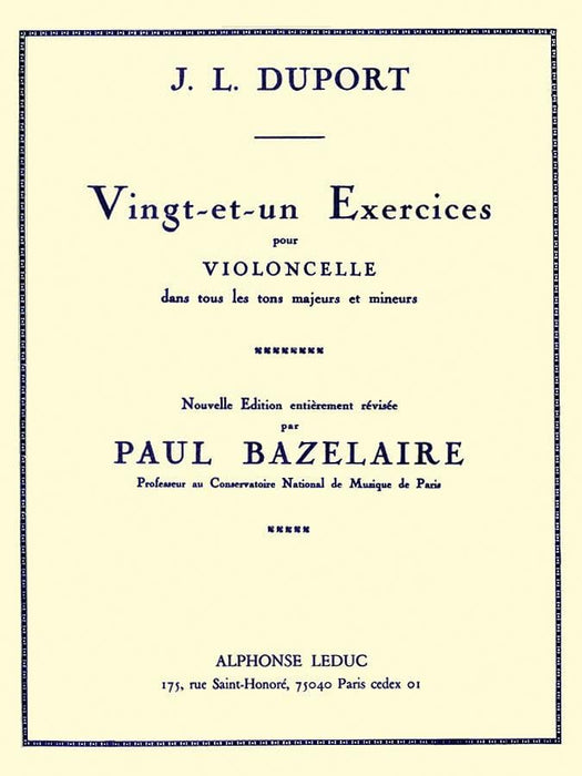 Vingt-et-un Exercises pour Violoncelle for Cello 迪伯 大提琴 練習曲 | 小雅音樂 Hsiaoya Music
