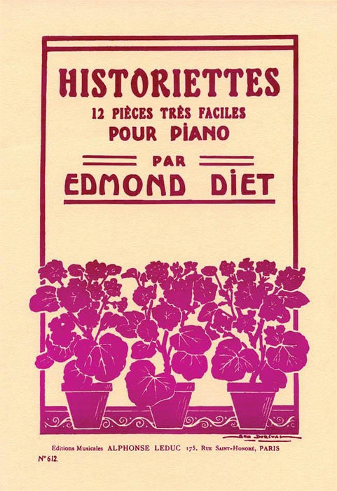 Historiettes 12 Piéces Trés Faciles pour Piano 鋼琴 | 小雅音樂 Hsiaoya Music