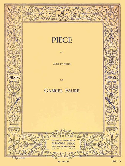 Pièce for Viola and Piano 佛瑞 中提琴 鋼琴 | 小雅音樂 Hsiaoya Music
