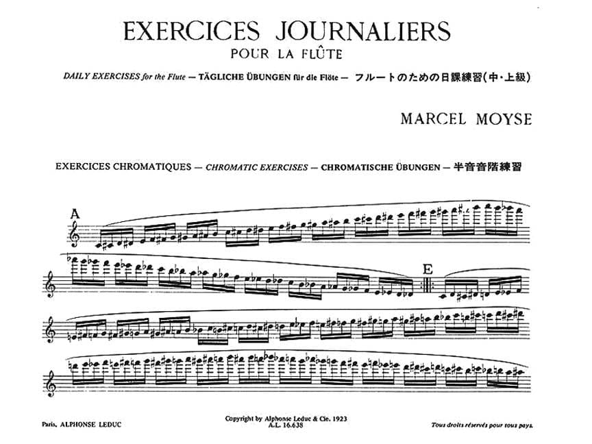 Exercices Journaliers Pour La Flute [Daily Exercises for the Flute] 長笛 練習曲 | 小雅音樂 Hsiaoya Music