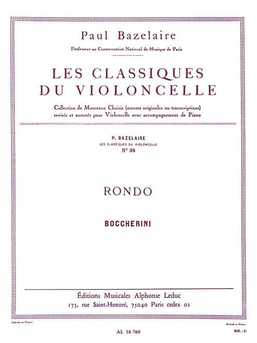 Rondo, for Cello and Piano 玻凱利尼 迴旋曲大提琴 鋼琴 大提琴 | 小雅音樂 Hsiaoya Music