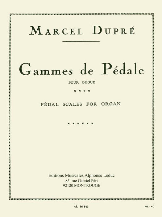 Gammes de Pédale pour Orgue [Pédal Scales for Organ] 音階 管風琴 | 小雅音樂 Hsiaoya Music