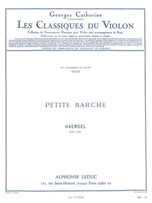 Petite Marche for Violin and Piano 韓德爾 小提琴 鋼琴 | 小雅音樂 Hsiaoya Music