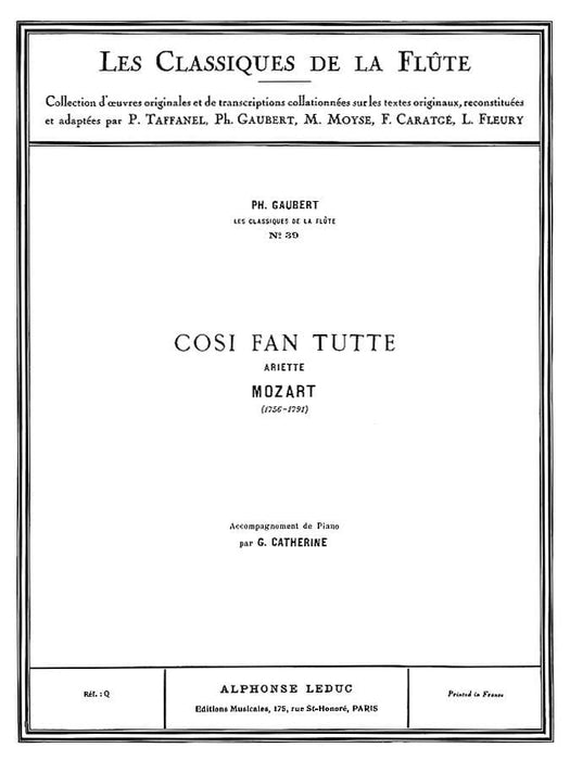 Cosi Fan Tutte - Classiques No. 39 Ariette for Flute and Piano 莫札特 長笛 鋼琴 | 小雅音樂 Hsiaoya Music