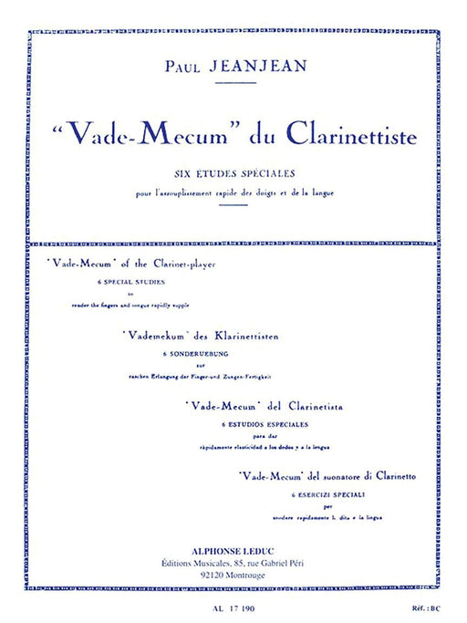 Vade-Mecum du Clarinettiste for Clarinet Solo 豎笛 | 小雅音樂 Hsiaoya Music