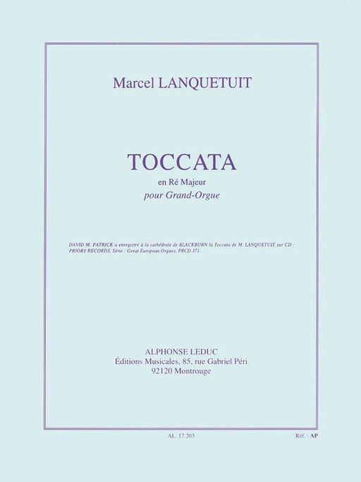 Toccata en Re Majeur pour Grand-Orgue for Organ 觸技曲 管風琴 | 小雅音樂 Hsiaoya Music