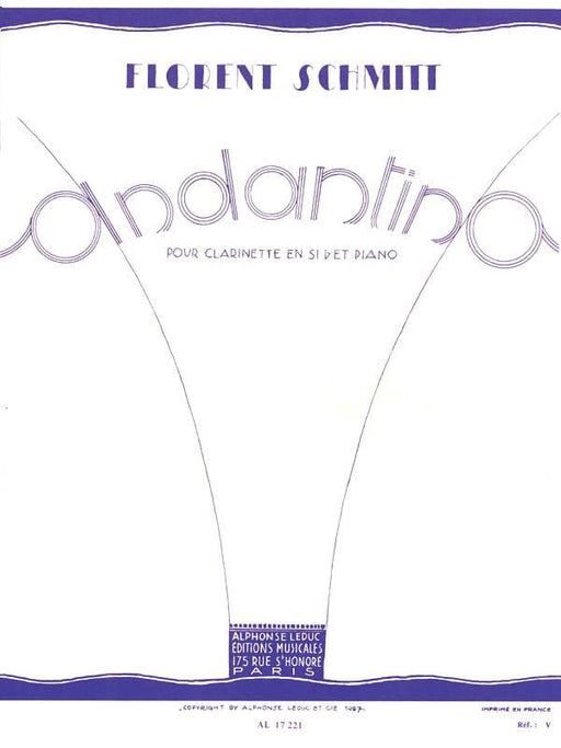 Andantino - Op. 30, No. 1 for Clarinet and Piano 施米特‧弗洛杭 鋼琴 豎笛 | 小雅音樂 Hsiaoya Music
