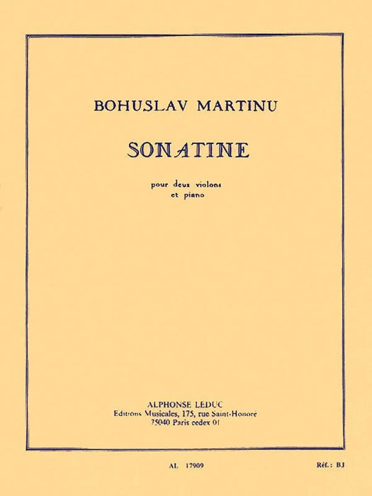 Sonatine pour Deux Violons et Piano 馬悌努 鋼琴 雙小提琴 | 小雅音樂 Hsiaoya Music