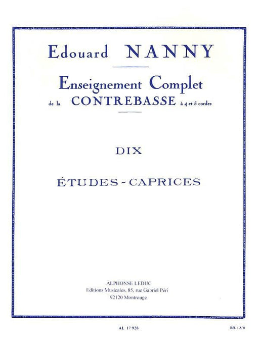 Dix Etudes-Caprices pour Contrebasse for Double Bass 低音大提琴 | 小雅音樂 Hsiaoya Music