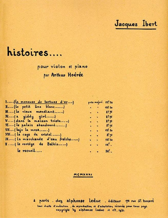 La Meneuse de Tortues D'or for Violin and Piano 伊貝爾 小提琴 鋼琴 | 小雅音樂 Hsiaoya Music