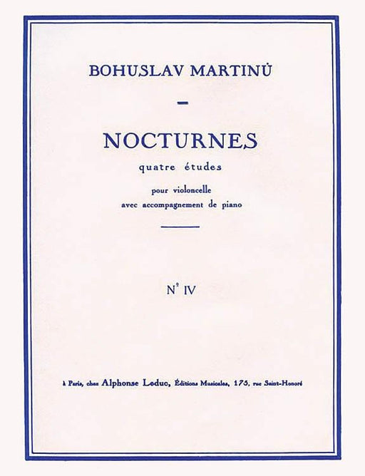 4 Nocturnes - H189, No. 4 Cello and Piano 馬悌努 大提琴 鋼琴 夜曲 | 小雅音樂 Hsiaoya Music