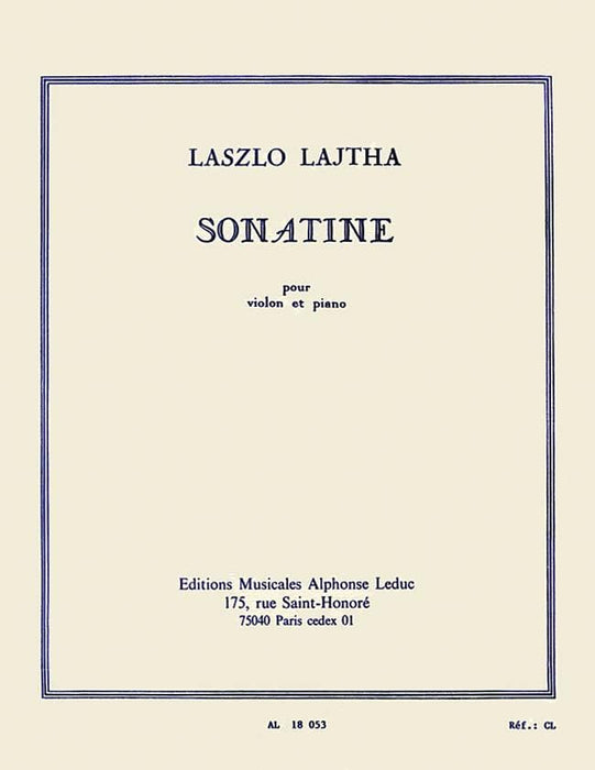 Sonatine pour Violon et Piano for Violon and Piano 鋼琴 小提琴 | 小雅音樂 Hsiaoya Music