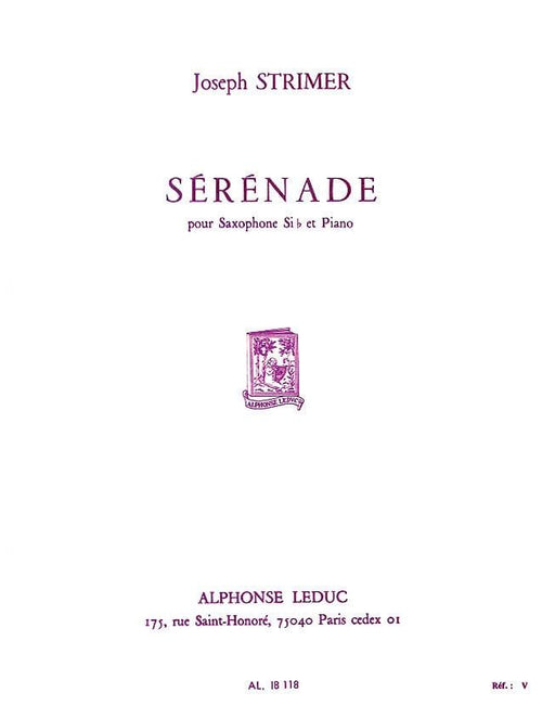 Serenade for Tenor Saxophone and Piano 小夜曲 鋼琴 薩氏管(含鋼琴伴奏) | 小雅音樂 Hsiaoya Music