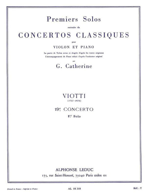 Premiers Solos Concertos Classiques No. 19 for Violin and Piano 韋歐第 小提琴 鋼琴 協奏曲 | 小雅音樂 Hsiaoya Music