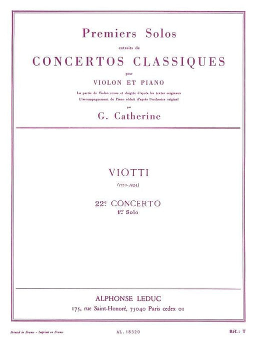 Premier Solos Concertos Classiques - Concerto No. 22, Solo No. 1 for Violin and Piano 協奏曲 小提琴(含鋼琴伴奏) | 小雅音樂 Hsiaoya Music