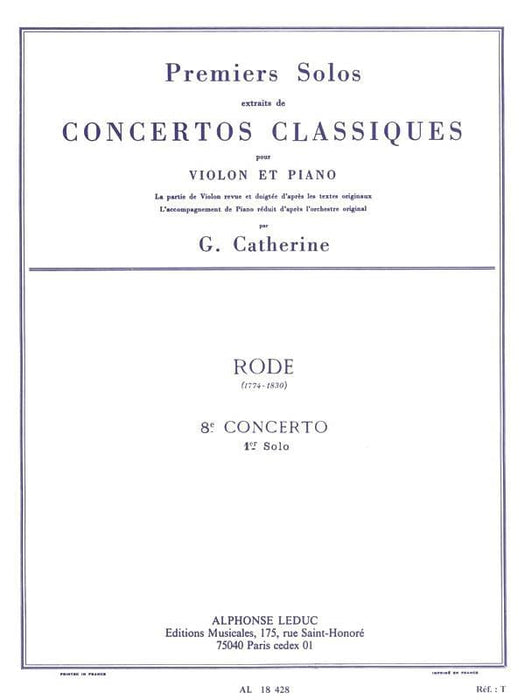 Premier Solos Concertos Classiques - Concerto No. 8, Solo No. 1 for Violin and Piano 協奏曲 小提琴 鋼琴 | 小雅音樂 Hsiaoya Music