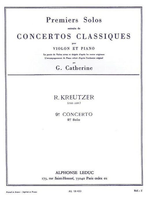 Premier Solos Concertos Classiques - Concerto No. 9, Solo No. 1 for Violin and Piano 克羅采‧羅道夫 協奏曲 小提琴 鋼琴 | 小雅音樂 Hsiaoya Music