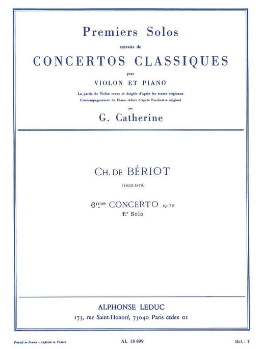 Premiers Solos Concertos Classiques No. 6, Op. 70 for Violin and Piano 小提琴 鋼琴 協奏曲 | 小雅音樂 Hsiaoya Music