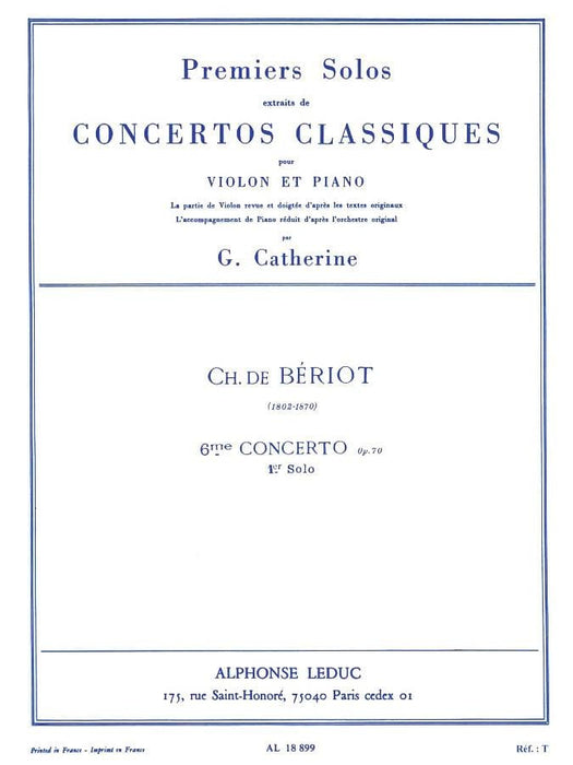 Premiers Solos Concertos Classiques No. 6, Op. 70 for Violin and Piano 小提琴 鋼琴 協奏曲 | 小雅音樂 Hsiaoya Music