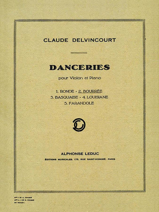 Danceries pour Violon et Piano - No. 2 Bourrée for Violin and Piano 鋼琴 小提琴 鋼琴 | 小雅音樂 Hsiaoya Music