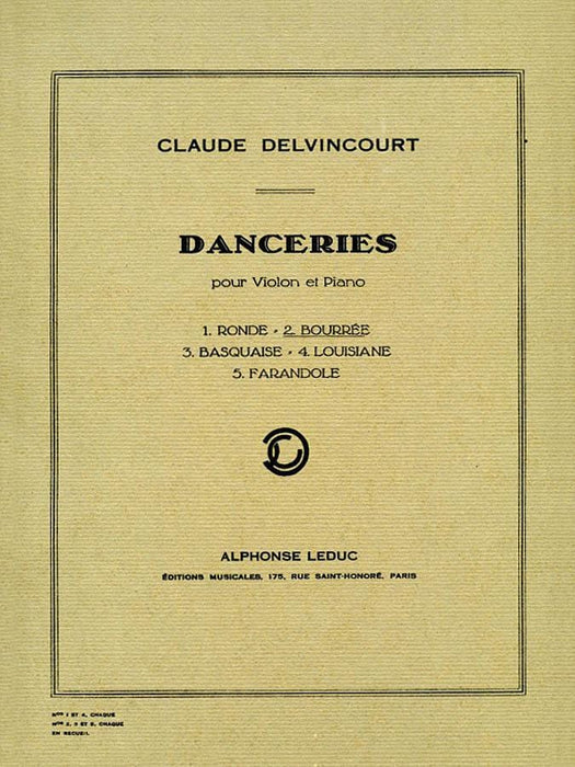 Danceries pour Violon et Piano - No. 2 Bourrée for Violin and Piano 鋼琴 小提琴 鋼琴 | 小雅音樂 Hsiaoya Music