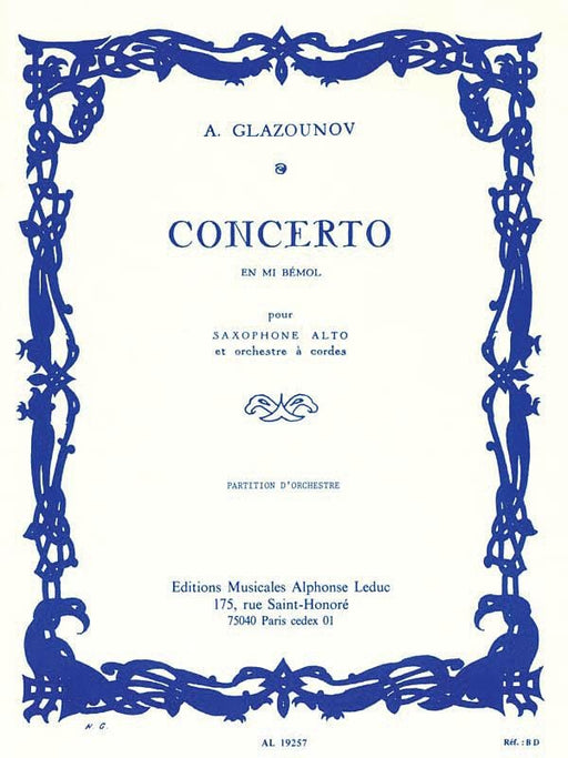 Concerto Op. 109 in E-Flat for Alto Sax and String Orchestra 葛拉祖諾夫 協奏曲 中音薩氏管 弦樂團 弦樂團 | 小雅音樂 Hsiaoya Music