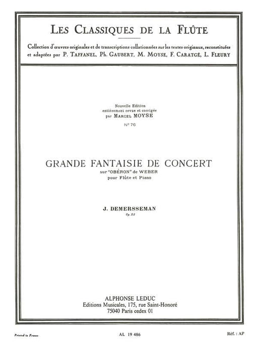 Great Concert Fantasy, Op. 52 - Les Classiques de la Flute No. 76 for Flute and Piano 音樂會 長笛 鋼琴 | 小雅音樂 Hsiaoya Music