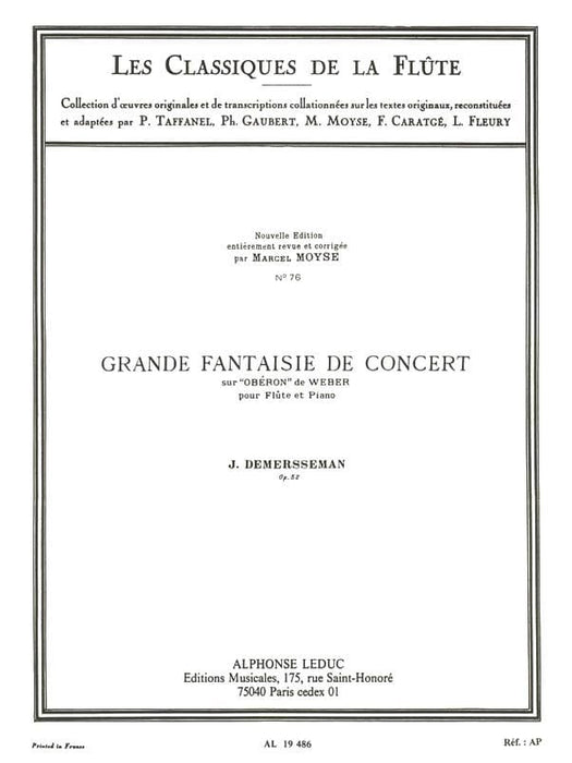 Great Concert Fantasy, Op. 52 - Les Classiques de la Flute No. 76 for Flute and Piano 音樂會 長笛 鋼琴 | 小雅音樂 Hsiaoya Music