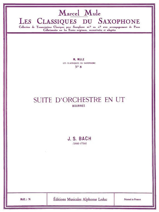 Bourrée - Classiques No. 8 for Alto Saxophone and Piano 巴赫‧約翰瑟巴斯提安 中音薩氏管 鋼琴 薩氏管 | 小雅音樂 Hsiaoya Music