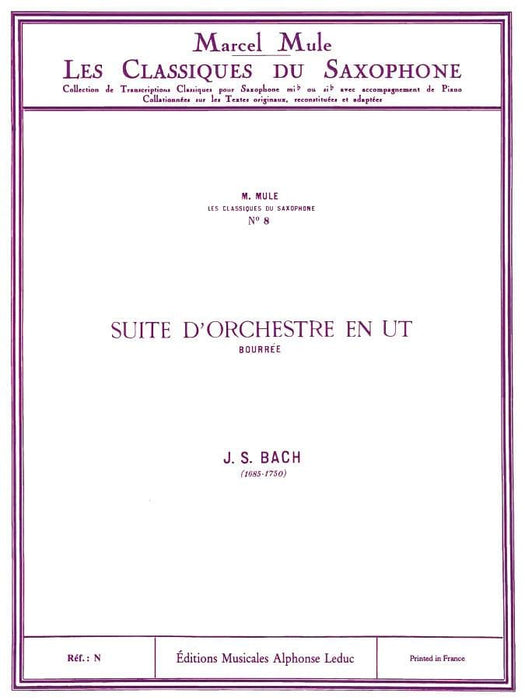Bourrée - Classiques No. 8 for Alto Saxophone and Piano 巴赫‧約翰瑟巴斯提安 中音薩氏管 鋼琴 薩氏管 | 小雅音樂 Hsiaoya Music