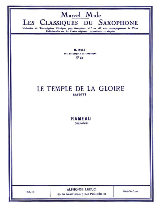 Gavotte - Classiques No. 45 for Alto Saxophone and Piano 拉摩 加沃特 中音薩氏管 鋼琴 薩氏管 | 小雅音樂 Hsiaoya Music
