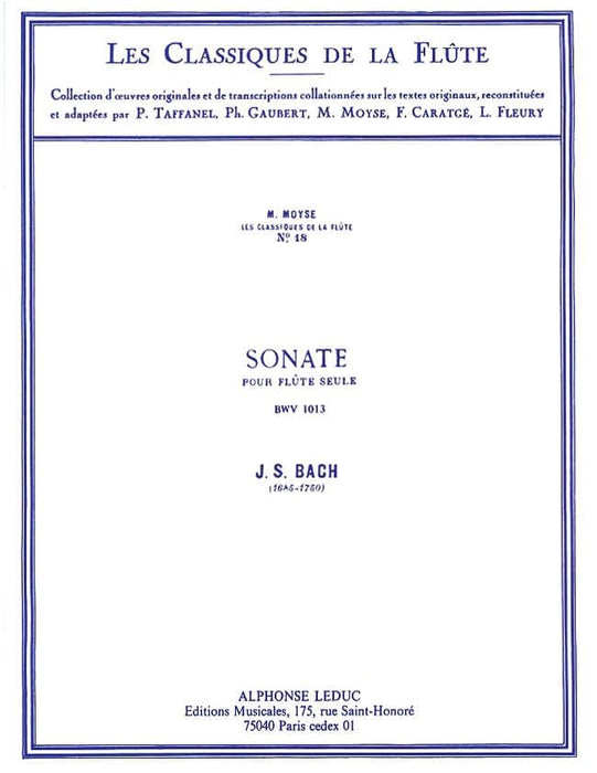Sonata BWV1013 in A Minor - Classiques No. 18 for Flute 巴赫‧約翰瑟巴斯提安 奏鳴曲 長笛 | 小雅音樂 Hsiaoya Music
